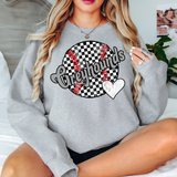 Greyhounds Checker Baseball Heart DTF Print
