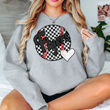 Flyers Checker Baseball Heart DTF Print