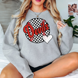 Devils Checker Baseball Heart DTF Print