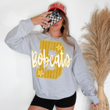 Bobcats Stripes Varsity Team DTF Print