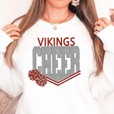 Vikings Glitter Cheer DTF Print