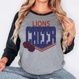 Lions Glitter Cheer DTF Print