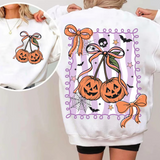 Purple Halloween Pumpkin Cherries DTF