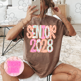 Senior 2028 Word Art DTF Print