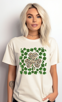 Shamrock Cheetah Clover DTF Print