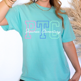 Multicolor Varsity PTC DTF Print