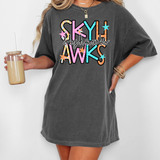 Skyhawks Star Doodle Mix DTF Print