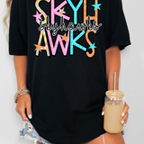 Skyhawks Star Doodle Mix DTF Print