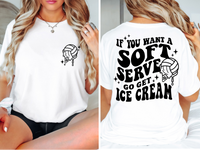 Soft Serve Volleyball DTF Print