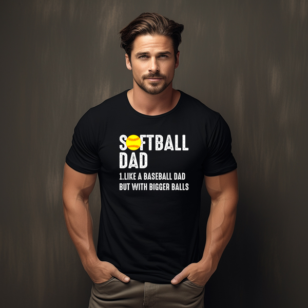 Softball Dad Bigger Balls DTF Print