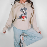 Great Dane Giving Heart DTF Print