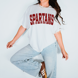 Spartans Varsity Distressed Teams DTF Print