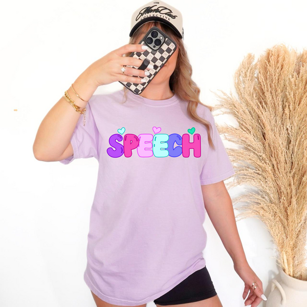 Speech Preppy Bubble Grade DTF Print