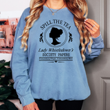 Bridgerton Tea Black DTF Print