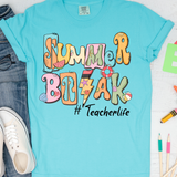 Summer Break DTF Print