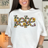 Bebe Sunflower DTF Print