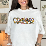 Gramma Sunflower DTF Print