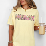 Mawmaw Sunshine Days White Floral DTF Print