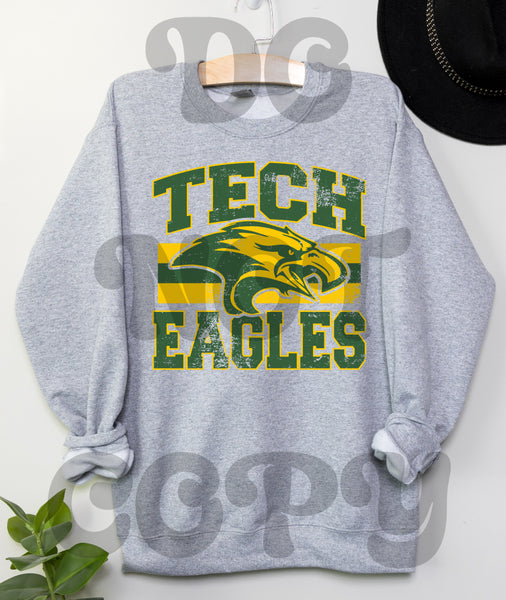 Classic Hometown Tech Eagles DTF Print