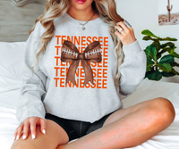 Tennessee Repeat Football Bow DTF Print