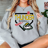 Thunder Baseball Plate DTF Print