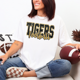 Tigers Football Glitter School Spirit DTF Print