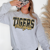 Tigers Volleyball Glitter School Spirit DTF Print