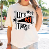 Tigers Star Banner Trio DTF Print