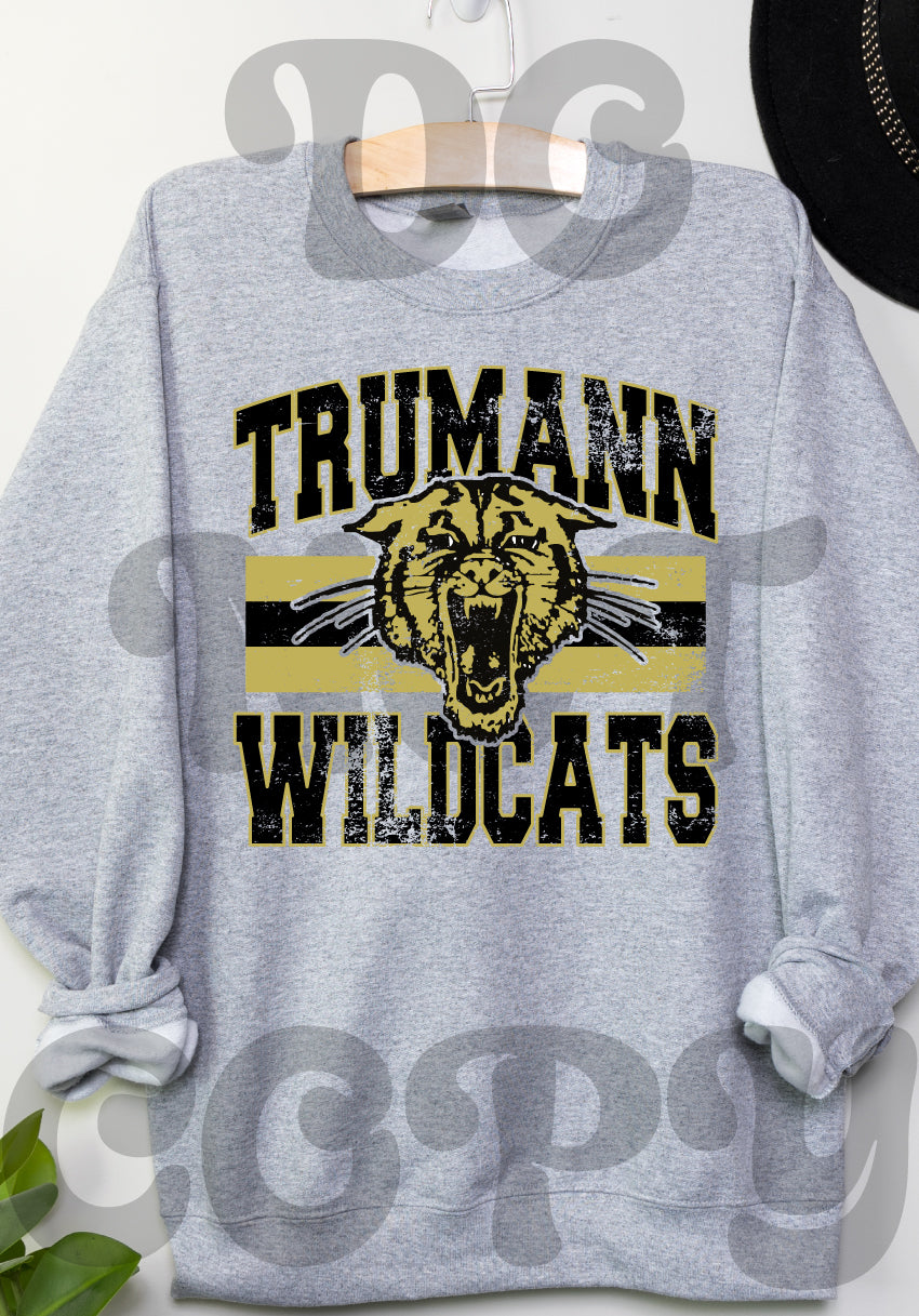 Classic Hometown Trumann Wildcats DTF Print – Torch Light