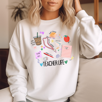 Teacher Life Collage DTF Print