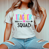 Teacher Squad Heart Arrow DTF Print