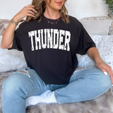 Thunder Varsity Distressed Teams DTF Print