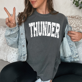 Thunder Varsity Distressed Teams DTF Print