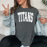 Titans Varsity Distressed Teams DTF Print