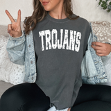 Trojans Varsity Distressed Teams DTF Print