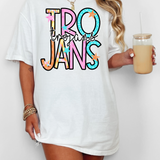 Trojans Star Doodle Mix DTF Print