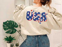 Retro USA Stars DTF Print