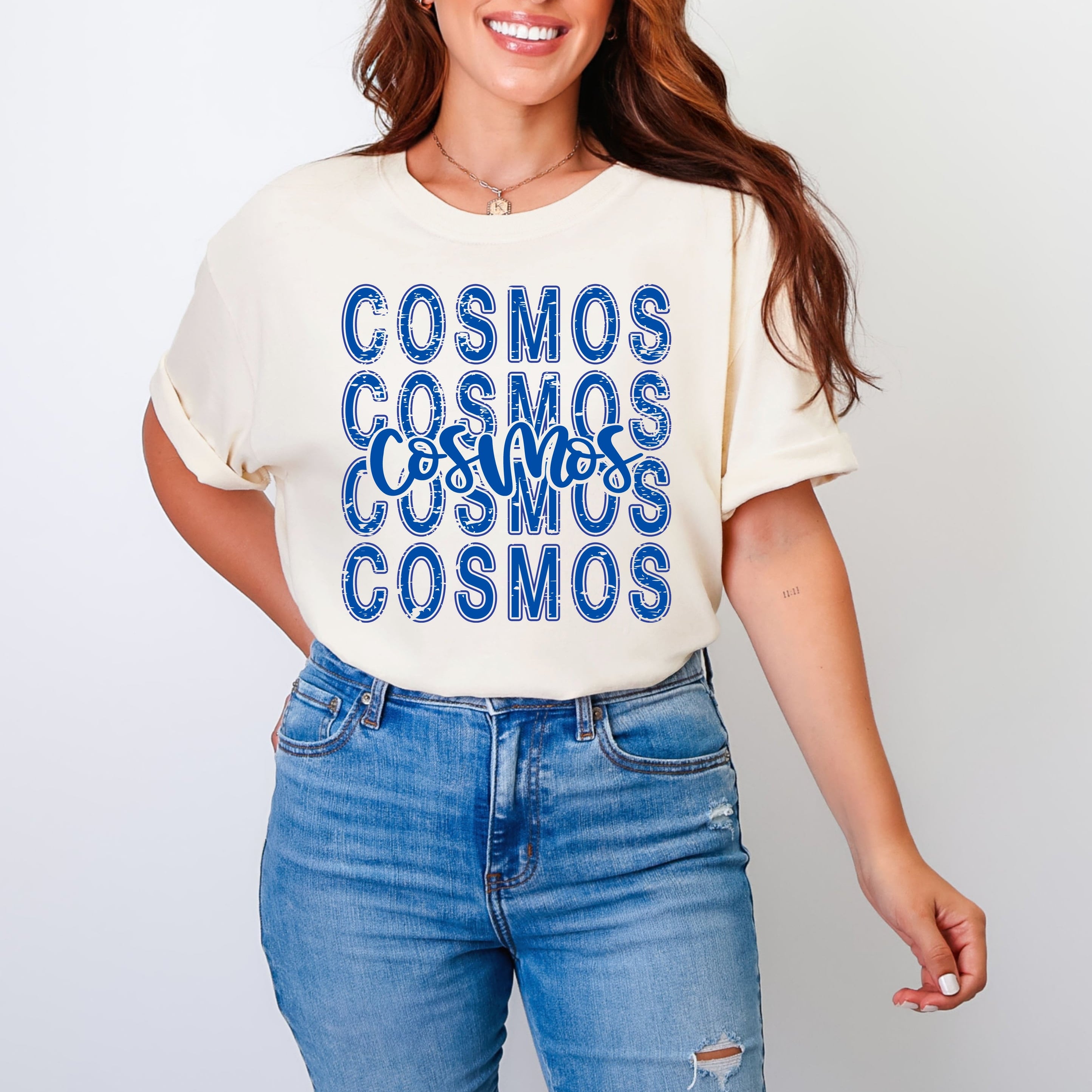 Cosmos Grunge Preppy Repeat DTF Print