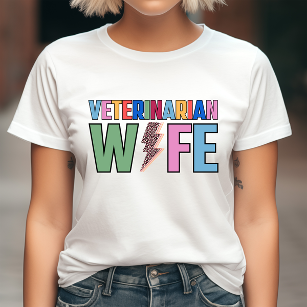 Veterinarian Wife Bolt DTF Print