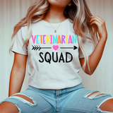 Veterinarian Squad Heart Arrow DTF Print