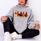 Crochet Valentine's Day Chickens DTF Print