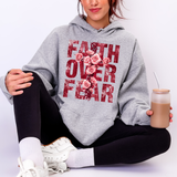 Red Faith Over Fear DTF Print