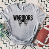 Warriors Coquette Checker Bow DTF Print