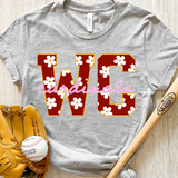 WC Cardinals Daisy DTF Print