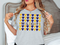 Wildcats Heart Collage DTF Print