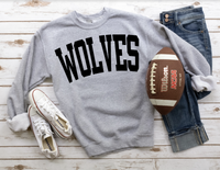 Wolves Solid Arch DTF Print