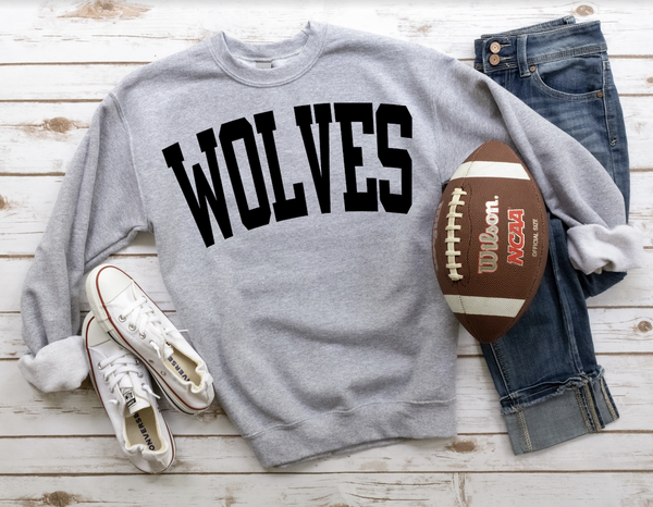Wolves Solid Arch DTF Print
