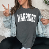 Warriors Varsity Distressed Teams DTF Print