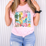 Summer Vibes Wallpaper Stroke DTF Print