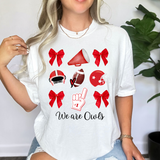 We Are Owls Coquette Collage Football DTF Print